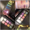 Eyeshadow Paletw Makeup Bomb Profissional de Bomba de Bomba de Glitter 10Color SHIMER