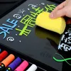 하이 라이터 Haile Liquid Chalk Erasable LED 형광펜 형광성 마커 펜 아트 페인트 화이트 보드 광고 칠판 (36mm) J230302