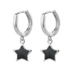 Charm Ciaxy Silver Color Small Five Pointed Star Earrings For Women Girl Simple Korean Fashion Ear Buckles Earring Trendy Jewelry G230307