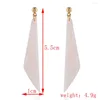 Dangle Boucles D'oreilles Usine Vente Directe Produits Créatifs Acétate Plaque Lame Triangle Long Simple Acrylique Goutte 2023