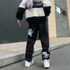 Мужские брюки Y2K Fashion Black Korean Streetwear Print Prinat