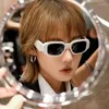 Lunettes de soleil Cadre carrée mince hommes femmes Tan Tan Gray Lens UV400 Protection des lunettes de mode Gafas de Solsunglasses 309c