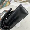10A Mirror Quality Designer Flap Bag Classic Small Chain Handbag 23cm äkta läderkaviar Kvällspåsar med låda 18 Crossbody Clutch Purse