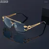 Sunglasses Retro Rimless For Men Steampunk Women Punk Fashion Glasses Vintage Shades Gafas De Sol Sonnenbrill Sun