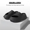 Slippers 2023 Women Men's Thick Platform Flip-Flop Sandals Summer Soft Bathroom Slides Outdoor Indoor Shoes Men