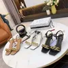 Dress Shoes Metal Chain High Heel Fairy Sandalen Square Toe Solid Colors Vrouwen Echt lederen ontwerper Sandalias Mujer 2023