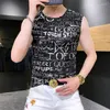 Men's Tank Tops European Style Tower Bronzing 3D Printing Bodybuilding Top Men Summer High Quality Soft Breathable Icy Cool Casual Vest