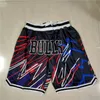 Just Don Basketball Shorts Sport HipPop Pant Stitch With Pocket Zipper Sweatpants Running Short All Stitch Team Nikola Vucevic Coby White Breathable Stripe
