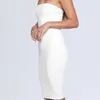 Casual Dresses New Slim Hip Sexy Tube Top Stretch Kneeldength Bottoming Dress Z0216 Z0216