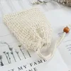 Natural Sisal Soap Bag Saver Holder Pouch Bath Toilet Supplies Exfoliating Shower Mesh Soaps Storage Bags Drawstring Foaming Easy Bubble