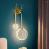 Vägglampa nordisk kristall sconce belysning rustik inomhuslampor långa sconces matsal set säng blå ljus