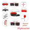 Bondage Leather BDSM Kit Set Adult Toys Sex Games Handcuffs Whip sm Toy Kits Exotic Accessories Erotic for Couples 230307