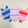 2023 Designer Brand Hot Swimsuit Kids قطعة واحدة من ملابس السباحة للأطفال الفتيات البيكيني الأطفال الصغار الصيفي المطبوع على شاطئ البحر الرياضة بدلات الشباب