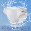 Underpants 3pcs/pacote de calcinha masculina algodão respirável masculino confortável calcinha sólida lingerie lingerie plus size