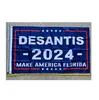 Neueste Design 3 5 Fuß 100D Polyester Ron Desantis Flagge 90 150 cm Hausgarten Banner Dekorationen für US-Präsidentschaftswahl NEU