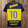 97 98 BOCA Juniors Retro Maradona Caniggia Soccer Jerseys 2001 Roman Gimenez Riquelme Palermo Tevez Riquelme Caniggia Home Away Football Shirt 888