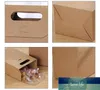 Classic Kraft Box Craft Bag with Handle Soap Candy Bakery Cookie Biscuits Packaging Paper Boxes