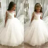 Robes princesse Tutu en dentelle pour filles, tenue de bal brodée de fleurs, vêtements pour bébés, robe de soirée de mariage pour enfants