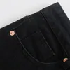 Kvinnors plus -storlek byxor zatrhmbm kvinnor mode multicolor rak hög midja denim jeans vintage sidopocken blixtlås flyga kvinnliga byxor mujer 230306