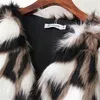 Jackets para mujeres ZXQJ Mujeres 2023 Fashion Faux Fur Chaqueta acolchada
