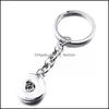 Portachiavi Cordini Noosa Chunks Bottone a pressione Ciondolo Gioielli 18Mm Scatta Bottoni Portachiavi Portachiavi Chiavi Anello Per Uomo Donna Drop Delivery Fa Dhmxa