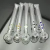 Smoking Accessories Flat point color glass smoke pot Glass bongs Oil Burner Glass Water Pipes Oil Rigs Smoking Free