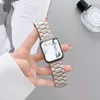 Starlight Family Straps Band Kette Legierung Armband Luxus Armband Metallbänder für Apple Watch 38/40/41 mm 42/44/45/mm Armband für iWatch Serie 3 4 5 6 7 8