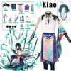 Costumes de anime Anime Genshin Impact Xiao Cosplay Venha Carnival Halloween Party Come roupas de roupa de uso uniforme Drop Ship Cos Suit 2022 Z0301