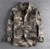 Men's Casual Shirts Double Pocket Camo Shirt Men Camouflage Cargo High Quality Outdoor Hiking Sport Youth Out Wear 230306