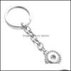 Keychains Lanyards Snap Jewelry 12mm 18mm Nyckelkedjor för Keyring Women Gift Girl Keychain Bag Pendant Drop Delivery Fashion Access DHWTC