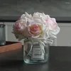 장식용 꽃 피리 프로물 소품 장식 장미 손 느낌 보습 배경 벽 시뮬레이션 꽃 테이블 꽃집 홈 공급