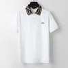 2023 new season men's POLO shirt gold embroidery minimalist style mercerized pearl cotton