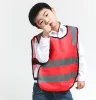 Enfants Vêtements de sécurité Étudiant Gilet réfléchissant Enfants Preuve Gilets Haute Visibilité Avertissement Patchwork Gilet Sécurité Construction Outils E0308