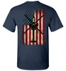 Men's T-skjortor Retro Design American Flag AH-64 Apache Helicopter Gunships T-shirt. Summer Cotton Short Sleeve O-Neck Mens Shirt S-3XL