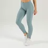 Leggings voor dames gestreepte vrouwen Solid naadloze fitness Push Up Sport High taille broek Running kledingelasticiteit