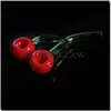 Glass Smoking Pipe Hand Blown Cherry Pipes to Generous Bowls for Tobacco Pipes Wholesale Cheap Pipes China