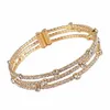 Braccialetti a catena bracciale a mano per donne Bracciale oro placcate personalizzate personalizzate personalizzate Multiyer Full Drill Cross Link Link Love Designer