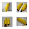 Other Home Garden 100Pcs Creative Inflatable Big Banana 68Cm Blow Up Pool Water Toy Kids Children Fruit Toys Party Decoration Drop Dhhag