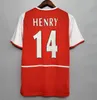 Arsen Retro Highbury Soccer Trikot 2000 02 03 2014 Home Football Shirt Pires Henry Reyes Petit Vieira Fabregas 71 79 83 86 88 Bergkamp 1990 92 93 95 Adams 98 99 Galla