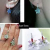 Charm CWWZircons Easy Wear Lovely Geometric Flower Milticolor Cubic Zirconia Stud Earrings for Women Party Fashion Jewelry 2022 CZ451 G230307