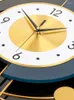 Orologi da parete Moda creativa Orologio moderno Soggiorno Lusso cinese Metallo Nordico Sala da pranzo semplice Reloj Pared Home Decor