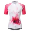 Racing Jackets Weimostar Cycling Bike Bicycle Clothing Clothes Women Jersey Jacket Flowers