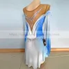 Stage Wear LIUHUO Women Aldult Teen Girl Customize Gradient Costume Performance Competition Leotard Ice Figure Skating Dress Dance Roller