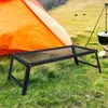 Camp Furniture Portable Camping BBQ Table 55x30cm Picnic Grill Grate Mesh Folding For Hiking Party Patio Travel