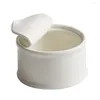 Bowls White Creative Shape Ceramic Bowl Pudding Dessert Soup Home Kitchen Tableware Bread Cake Plate Decorative