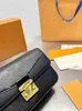 최고 계층 품질 고급 디자이너 토트 백 블랙 화이트 양각 여성 Marceaus 핸드백 봉투 지갑 플랩 백 가죽 캔버스 숄더 S-LOCK 골드 체인 가방