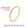 Hochzeit Ringe 2/4/5/6mm Gold Für Frauen Herren Paar Schmuck Engagement Geschenk Zubehör Anillos para Pareja Anel De Noivado R0132