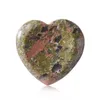 Natural Heart 40mm Crystal Stone Party Favor Thumb Massage Stone Energy Yoga Healing Gemstone Craft Gift RRA