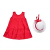 Men's Hoodies Girls Clothes Dress Skirt Baby Princess Sleeveless Cute Solid Color