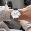 Watch Bands Handmade Handmade Lederen Band 18 19 20 21 22 24 Mm Zwart Blue Gray Strap H Buckle Band Heren Accessoires 230307